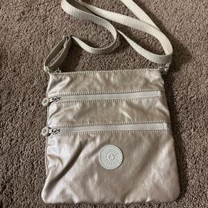 Kipling Metallic Beige Crossbody Bag
